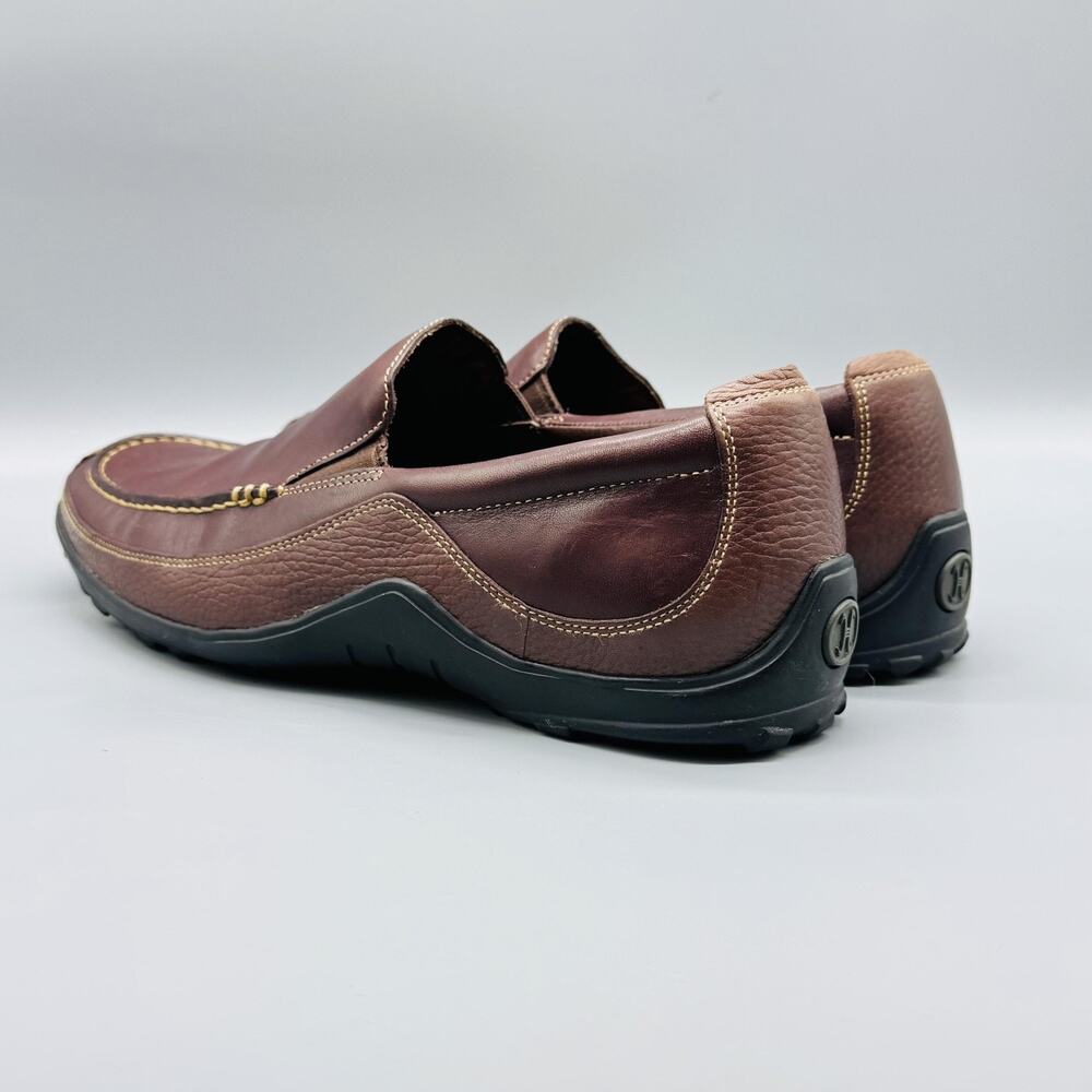 Cole Haan Shoes Mens 11 Brown Leather Slip On Loafers Moc Toe Casual Comfort - Picture 5 of 11